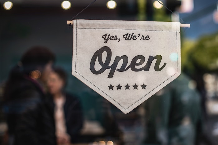 Small business security sign